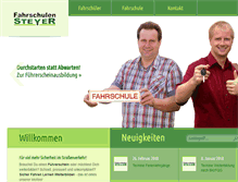 Tablet Screenshot of fahrschulen-steyer.de